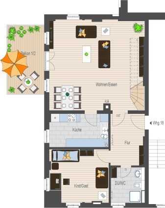 Wellenwerk IV - Wohnen am Cospudener See - Wohnung 18