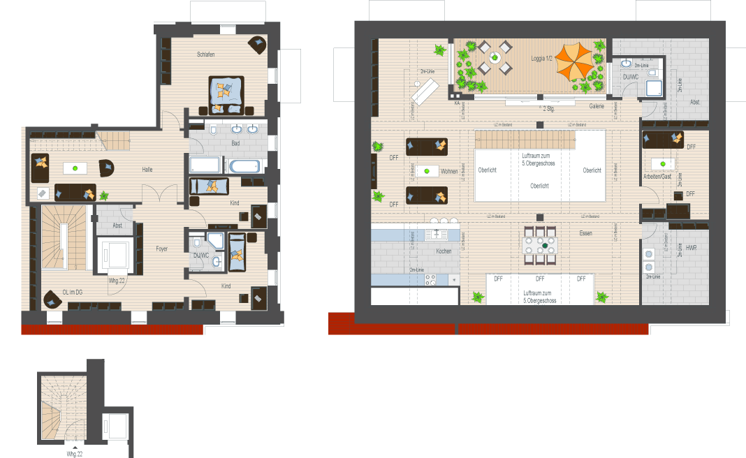 Wellenwerk IV - Wohnen am Cospudener See - Speicher & M&uuml;hle - Wohnung 22