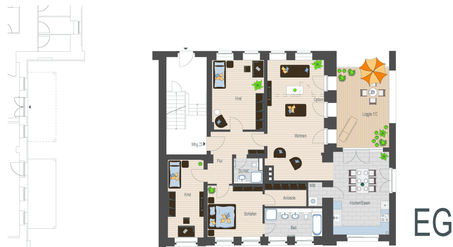 Wellenwerk IV - Wohnen am Cospudener See - Kontor  - Wohnung 23